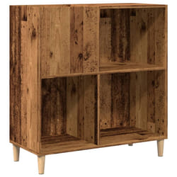 vidaXL Record Cabinet Sideboard Storage Cabinet Engineered Wood - old wood