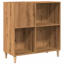 vidaXL Record Cabinet Sideboard Storage Cabinet Engineered Wood - artisan oak