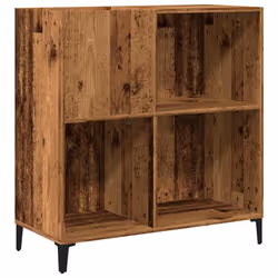 vidaXL Record Cabinet Sideboard Storage Cabinet Engineered Wood - old wood