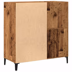 vidaXL Record Cabinet Sideboard Storage Cabinet Engineered Wood - old wood - Additional view 5