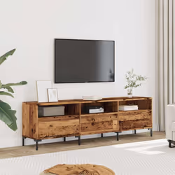 vidaXL TV Cabinet TV Stand TV Unit Media Cabinet Old Wood Engineered Wood