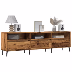 vidaXL TV Cabinet Old Wood 150x30x44.5 cm Engineered Wood - Additional view 2