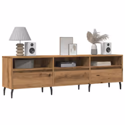 vidaXL TV Cabinet Artisan Oak 150x30x44.5 cm Engineered Wood - Additional view 2