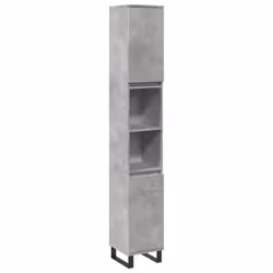 vidaXL Bathroom Cabinet Cupboard Vanity Unit Concrete Grey Engineered Wood