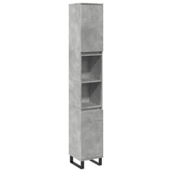 vidaXL Bathroom Cabinet Cupboard Vanity Unit Concrete Grey Engineered Wood