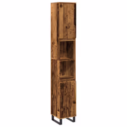 vidaXL Bathroom Cabinet Sink Cupboard Vanity Unit Old Wood Engineered Wood