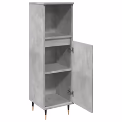 vidaXL Bathroom Cabinet Cupboard Vanity Unit Concrete Grey Engineered Wood - Additional view 6