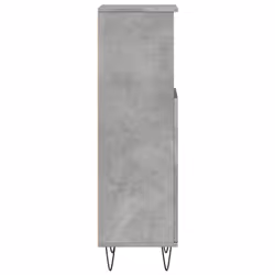 vidaXL Bathroom Cabinet Cupboard Vanity Unit Concrete Grey Engineered Wood - Additional view 4