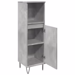 vidaXL Bathroom Cabinet Cupboard Vanity Unit Concrete Grey Engineered Wood - Additional view 6