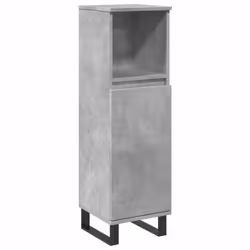 vidaXL Bathroom Cabinet Cupboard Vanity Unit Concrete Grey Engineered Wood