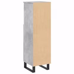 vidaXL Bathroom Cabinet Cupboard Vanity Unit Concrete Grey Engineered Wood - Additional view 4