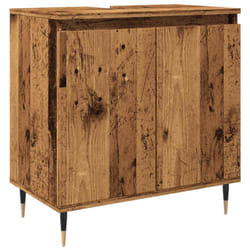 vidaXL Bathroom Cabinet Sink Cupboard Vanity Unit Old Wood Engineered Wood