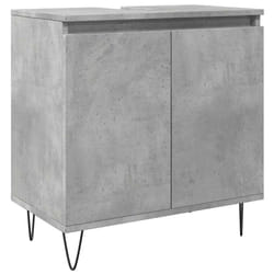 vidaXL Bathroom Cabinet Cupboard Vanity Unit Concrete Grey Engineered Wood
