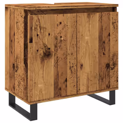 vidaXL Bathroom Cabinet Sink Cupboard Vanity Unit Old Wood Engineered Wood