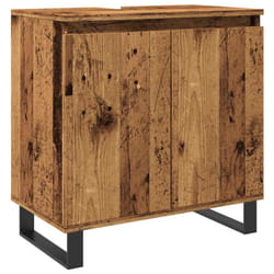 vidaXL Bathroom Cabinet Sink Cupboard Vanity Unit Old Wood Engineered Wood