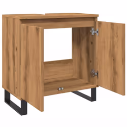 vidaXL Bathroom Cabinet Sink Cupboard Vanity Unit Artisan Oak Engineered Wood - Additional view 6