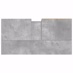 vidaXL Bathroom Cabinet Cupboard Vanity Unit Concrete Grey Engineered Wood - Additional view 6