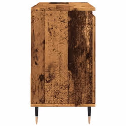 vidaXL Bathroom Cabinet Sink Cupboard Vanity Unit Engineered Wood - old wood - Additional view 4