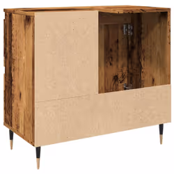 vidaXL Bathroom Cabinet Sink Cupboard Vanity Unit Engineered Wood - old wood - Additional view 5