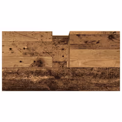 vidaXL Bathroom Cabinet Sink Cupboard Vanity Unit Engineered Wood - old wood - Additional view 6