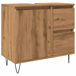vidaXL Sink Cabinet Vanity Unit Storage Cupboard Artisan Oak Engineered Wood