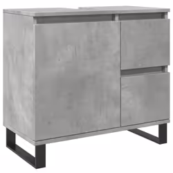 vidaXL Bathroom Sink Cabinet Storage Cupboard Concrete Grey Engineered Wood