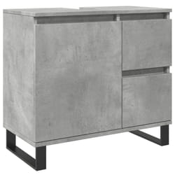 vidaXL Bathroom Sink Cabinet Storage Cupboard Concrete Grey Engineered Wood