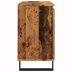 vidaXL Bathroom Sink Cabinet Storage Sink Cupboard Old Wood Engineered Wood - Additional view 4