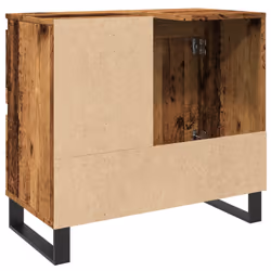 vidaXL Bathroom Sink Cabinet Storage Sink Cupboard Old Wood Engineered Wood - Additional view 5
