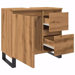 vidaXL Bathroom Sink Cabinet Storage Sink Cupboard Artisan Oak Engineered Wood - Additional view 6