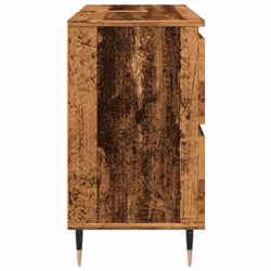 vidaXL Bathroom Cabinet Sink Cupboard Vanity Unit Old Wood Engineered Wood - Additional view 4