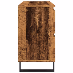 vidaXL Bathroom Sink Cabinet Storage Sink Cupboard Old Wood Engineered Wood - Additional view 4