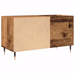 vidaXL Record Cabinet Sideboard Record Player Stand Old Wood Engineered Wood - old wood - Additional view 5