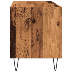 vidaXL Record Cabinet Record Player Stand Sideboard Old Wood Engineered Wood - Additional view 4