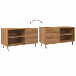vidaXL Record Cabinet Sideboard Storage Cabinet Artisan Oak Engineered Wood - Additional view 6