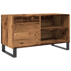 vidaXL Record Cabinet Sideboard Storage Cabinet Artisan Oak Engineered Wood - old wood