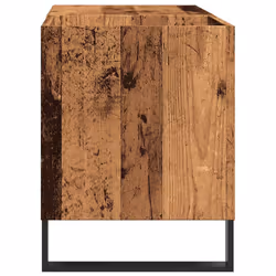 vidaXL Record Cabinet Sideboard Storage Cabinet Artisan Oak Engineered Wood - old wood - Additional view 4