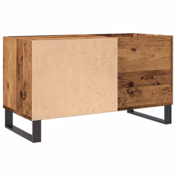 vidaXL Record Cabinet Sideboard Storage Cabinet Artisan Oak Engineered Wood - old wood - Additional view 5