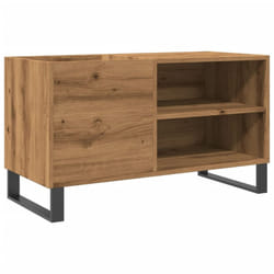 vidaXL Record Cabinet Sideboard Storage Cabinet Artisan Oak Engineered Wood - artisan oak