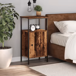 vidaXL Bedside Cabinets Nightstand Bed Table 2 pcs Artisan Oak Engineered Wood - old wood, 1 pcs