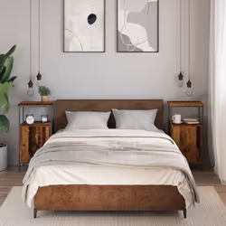 vidaXL Bedside Cabinets Nightstand Bed Table 2 pcs Artisan Oak Engineered Wood - old wood, 2 pcs - Additional view 2