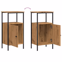 VidaXL 857248 nightstand/bedside table Oak - Additional view 8