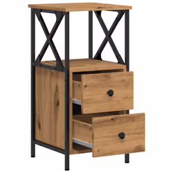 VidaXL 857252 nightstand/bedside table Oak - Additional view 7