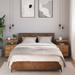 vidaXL Bedside Cabinet Nightstand Bed Side Table Artisan Oak Engineered Wood - 2 pcs
