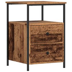 vidaXL Bedside Cabinets Nightstand Bed Table 2 pcs Artisan Oak Engineered Wood - old wood, 1 pcs