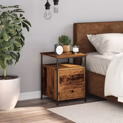vidaXL Bedside Cabinets Nightstand Bed Table 2 pcs Artisan Oak Engineered Wood - old wood, 1 pcs - Additional view 2