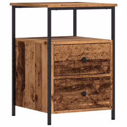 vidaXL Bedside Cabinets Nightstand Bed Table 2 pcs Artisan Oak Engineered Wood - old wood, 2 pcs - Additional view 4