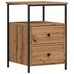 vidaXL Bedside Cabinets Nightstand Bed Table 2 pcs Artisan Oak Engineered Wood - artisan oak, 1 pcs