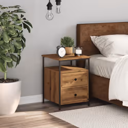 vidaXL Bedside Cabinets Nightstand Bed Table 2 pcs Artisan Oak Engineered Wood - artisan oak, 1 pcs