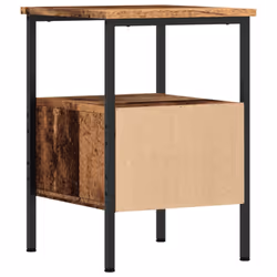 vidaXL Bedside Cabinets Nightstand Bed Table 2 pcs Old Wood Engineered Wood - 1 pcs - Additional view 6
